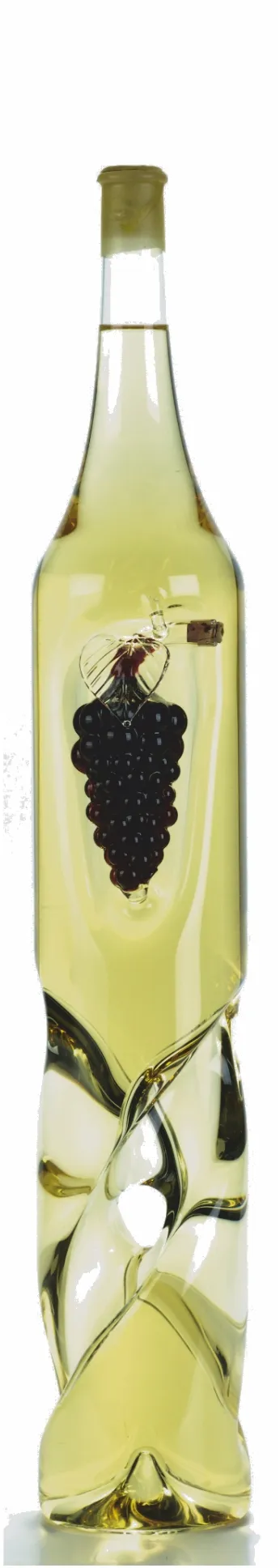 Tokaji Furmint nagy csavart díszpalackban szõlõvel