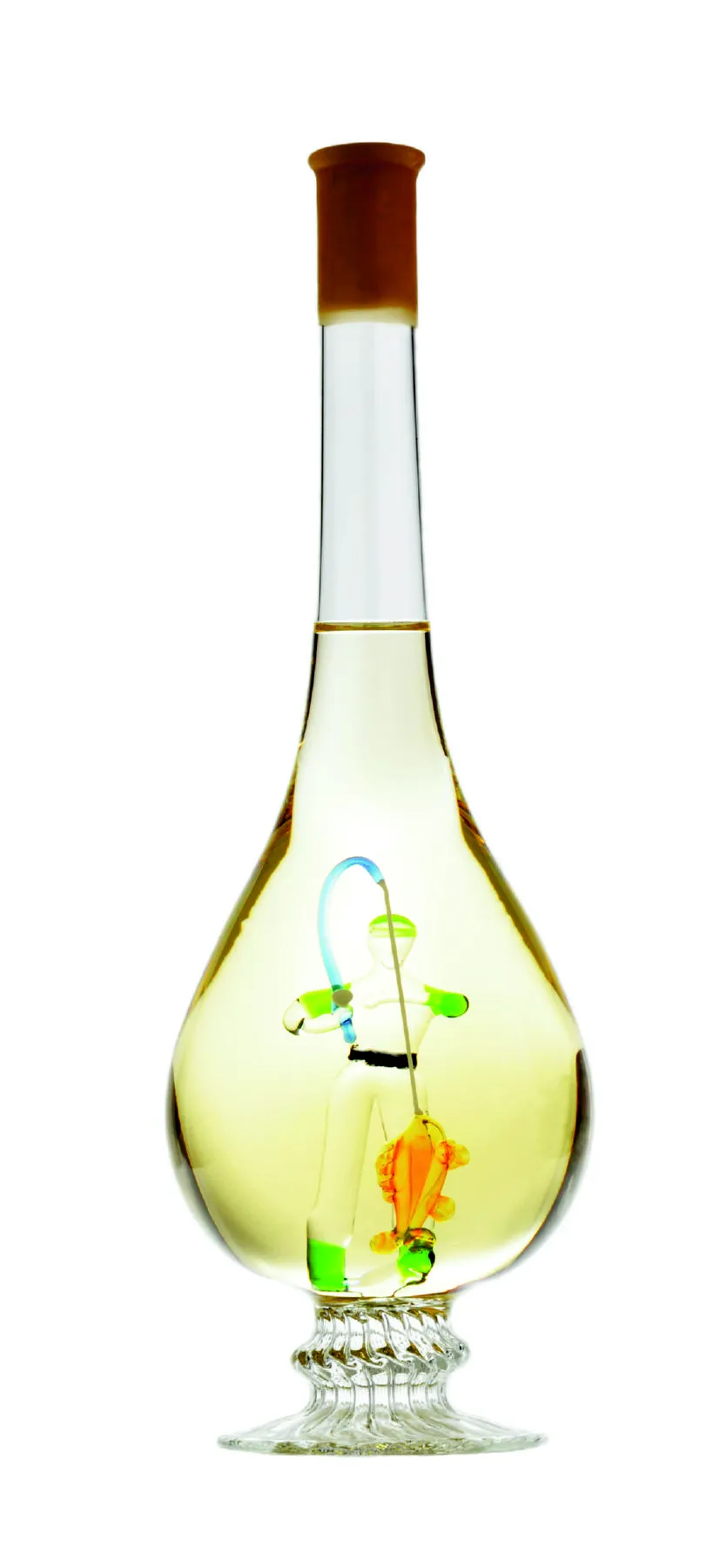 Tokaji Furmint horgászos díszpalackban