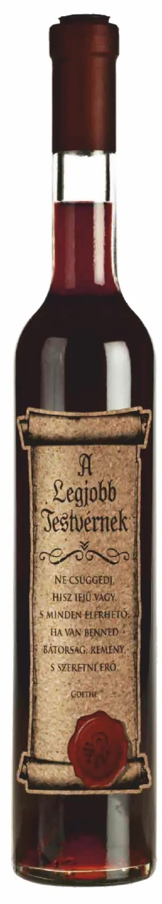 Cabernet Sauvignon bor "A Legjobb testvérnek" feliratú parafacímkével